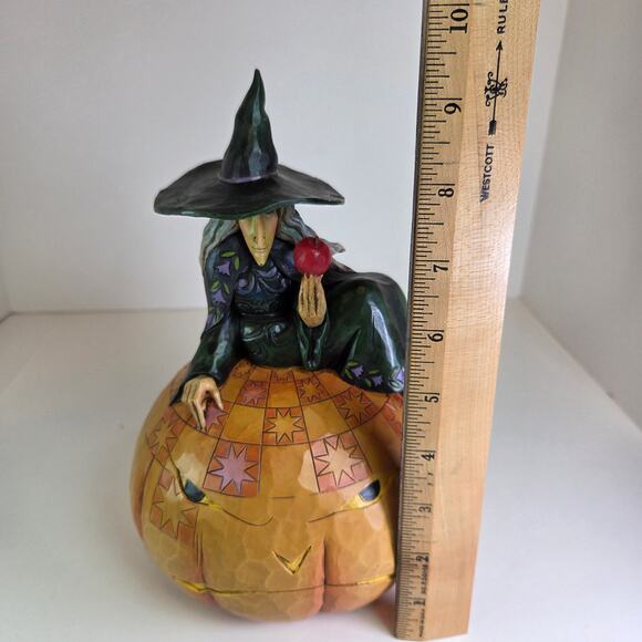Jim Shore Heartwood Creek "Sweet and Sour" Halloween Figurine 4012605 Witch Cat - Picture 11 of 13
